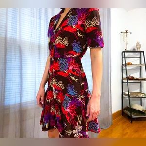 Scotch & Soda Dress Reef Print Summer Shirt Dress Size Small